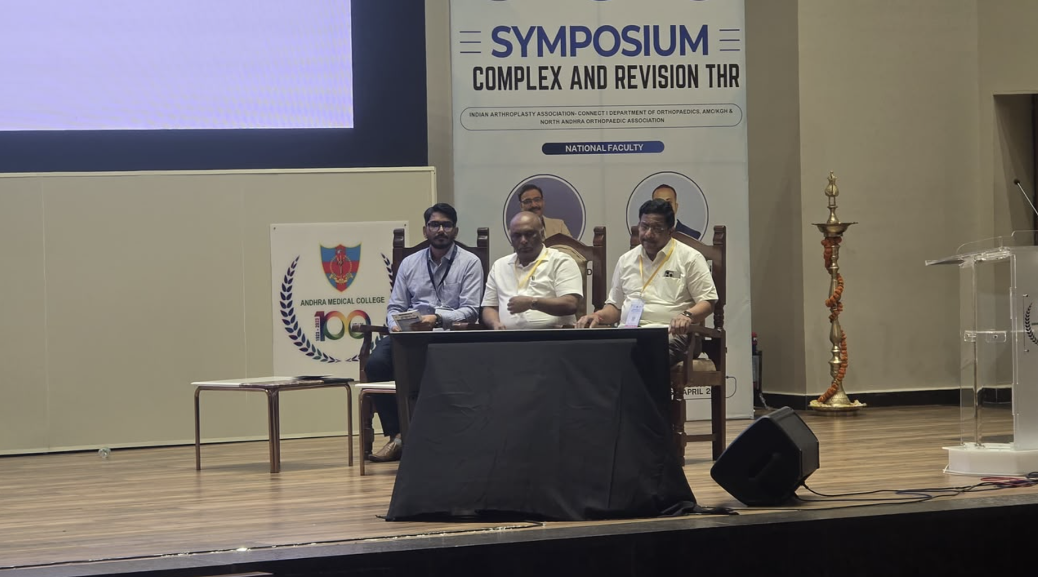 Dr. Hari Kishore chairing scientific sessions at Complex Joint Replacement Conference