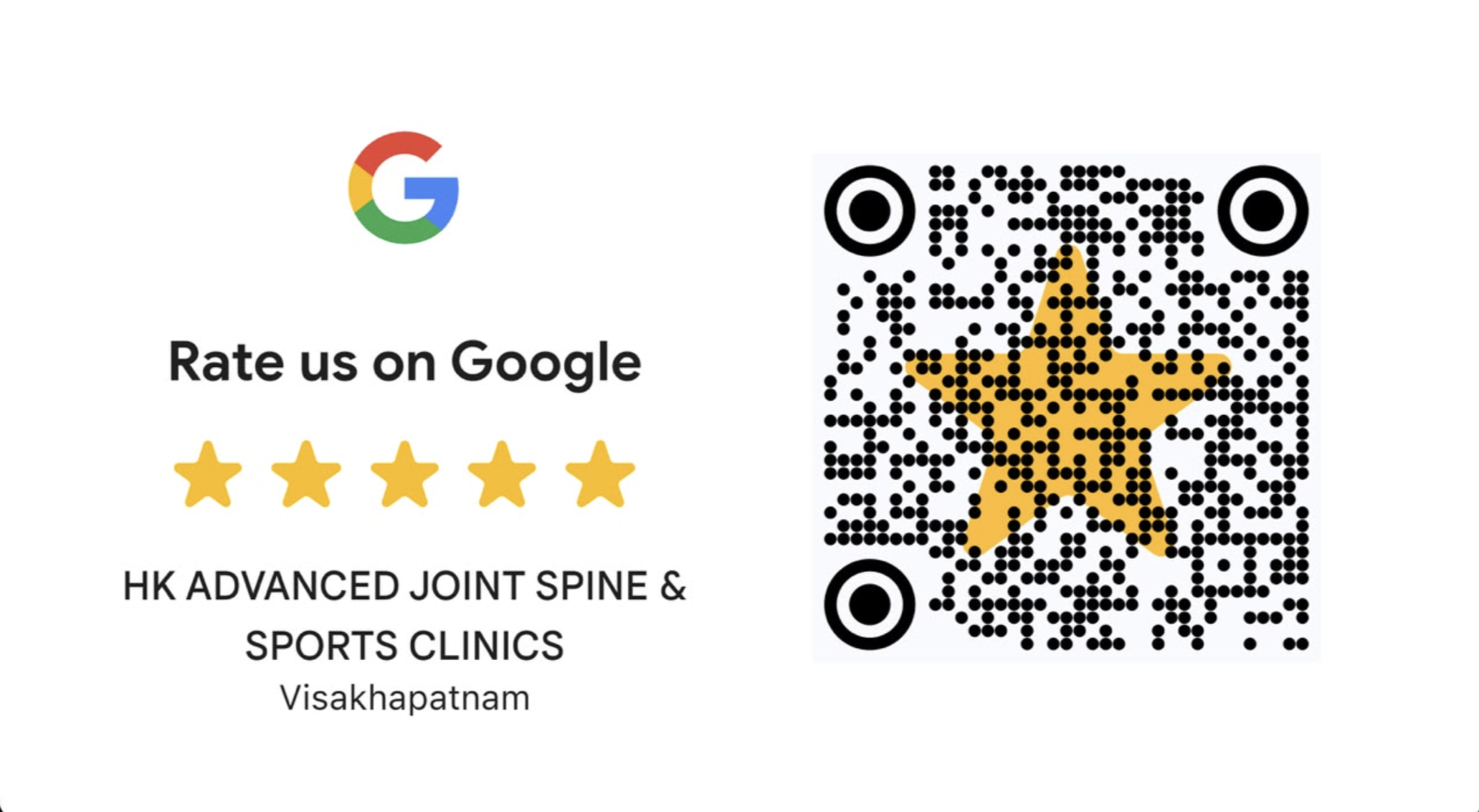 Google Reviews QR Code - HK ADVANCED JOINT SPINE & SPORTS CLINICS